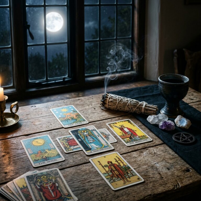 Cómo Cargar tus Cartas de Tarot con Luna Llena (Guía)