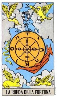 La Rueda de la Fortuna — Arcano Mayor del Tarot de Marsella