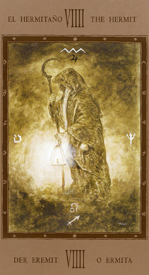 El Ermitaño — Arcano Mayor del Tarot de Marsella