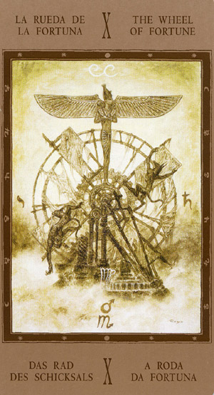La Rueda de la Fortuna — Arcano Mayor del Tarot de Marsella