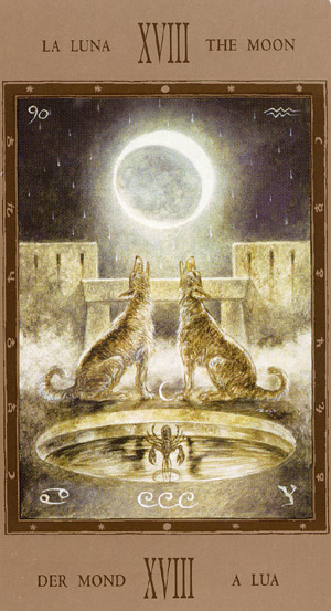 La Luna — Arcano Mayor del Tarot de Marsella