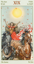 El Sol – Sol — Arcano Mayor del Tarot de Marsella