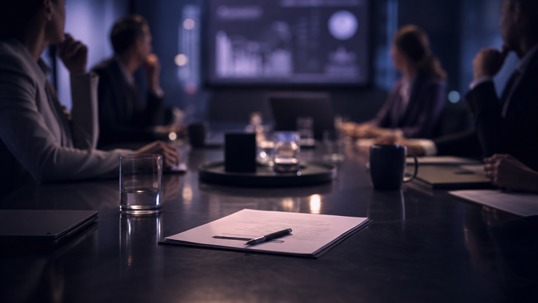Soñar con una reunión del trabajo, imagen destacada onírica