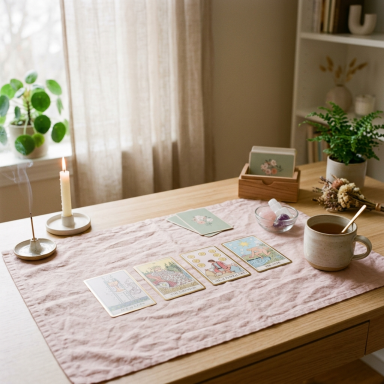 Tarot aesthetic: cómo crear tu espacio de lectura bonito y funcional